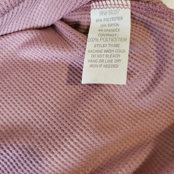 BAEA Boho Mixed Long Sleeve Top Blush Size Small - Picture 10 of 10